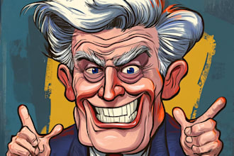 draw satire, editorial or political cartoons for you