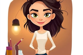 create cartoon illustration character or avatar