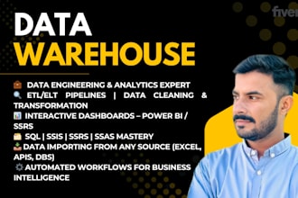 data warehouse, etl, ssis,ssrs,ssas, data visualization