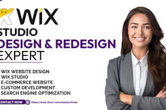 build wix website, wix design and redesign, wix studio, wix online store