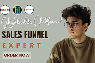 design gohighlevel sales funnels create highlevel funnel build ghl landing page