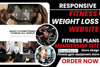 build quality fitness yoga gym website fitness supplement shopify store
