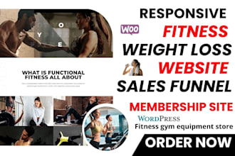 build fitness yoga, gym bookingpress wordpress shopify website, fitness leads