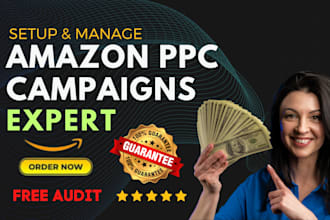setup manage, optimize amazon PPC ads campaign, amazon PPC manager