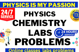 help in organic inorganic analytical general chemistry and physics labs reports
