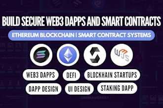 build web3 dapps defi dex dao smart contract on ethereum as blockchain developer