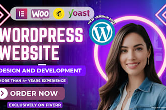 design clean and responsive wordpress website