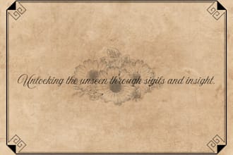 create personal astrology reading and custom sigil, for abundance, and love