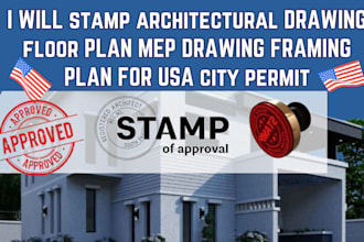 pe stamp architectural drawing engineering framing mep floor plan city permit