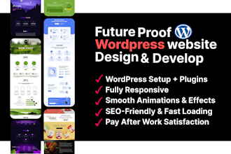make future proof professional wordpress website with responsive