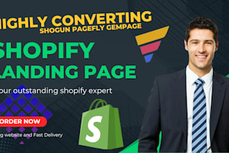 design high converting shopify landing page using pagefly gempage shogun