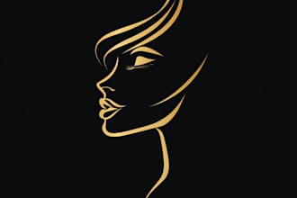 draw a design luxury fashion clothing brand logo