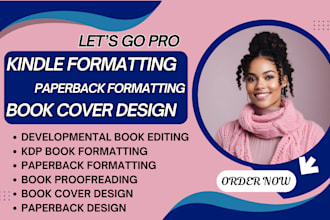 book editing amazon kdp book formatting book cover design paperback ebook cover
