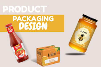 design supplement bottle label and creative packaging for your product