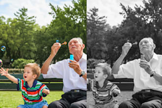 color your old black and white photo