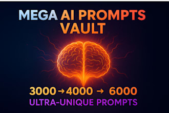 write massive ai prompts bundle 6000 ultra unique prompts