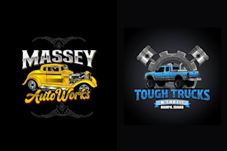 design car automotive auto detailing and car wash logo