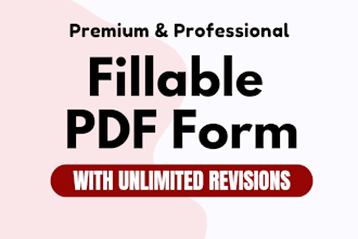create fillable pdf form or convert files to pdf