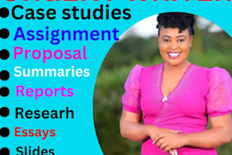 do business plans, case studies, swot, market analysis, nursing and history