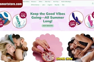 build adult shopify store, lingerie dropshipping website, adult toys store