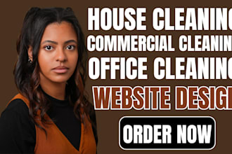 build cleaning service website residential cleaning commercial cleaning website