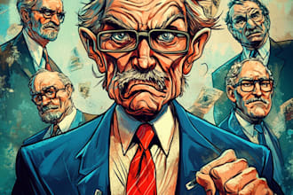 draw amazing political caricature and cartoon character