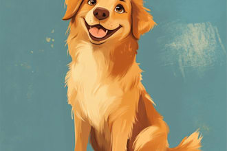 make your cat, dog, or any pet into cartoon vector portrait