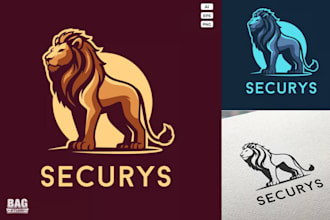 design mascot tiger lion logo