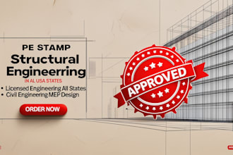 do structural design structural analysis structural engineer drawing pe stamp