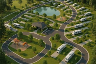 design rv park resort, campground, off road park design