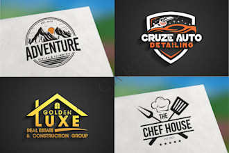 do vintage retro brand business logo design