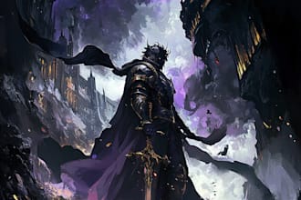 draw original fantasy characters, concept art, fanart