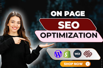 wordpress onpage seo shopify wix website service expert speed optimization