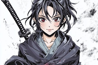 do traditional and digital art for comics, manga etc