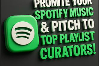 promote your spotify track and pitch to top playlist curators