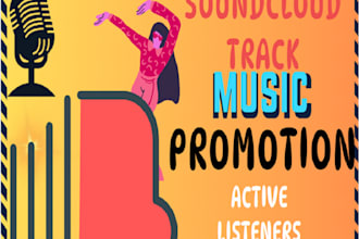 promote your soundcloud track to real and active listeners