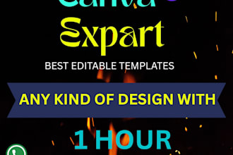 any template in canva design social media posts,logo,flyer ads instagram post