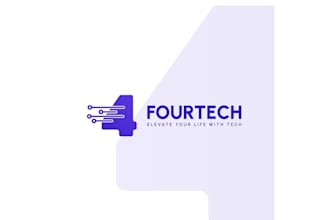 create a professional minimalist business tech logo design