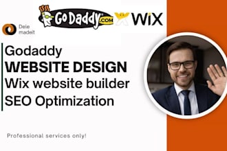 redesign godaddy website, wix website redesign
