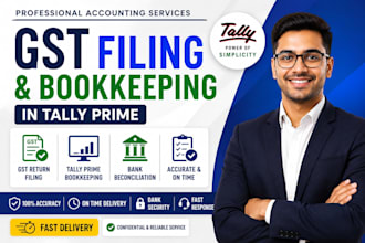 do gst return filing and bookkeeping in tally prime