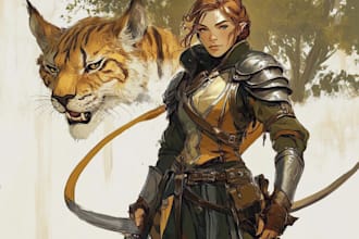 do a dnd and d and d character art illustration for you