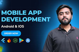do mobile app development for android ios and web in flutter