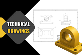 create technical drawing for manufacturing in solidworks and autocad