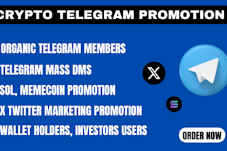 promote crypto pump, hype sol memecoin, ico, dex, x twitter, telegram promotion