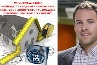 do architectural stamp, 2d and 3d plan, hvac and mep, construction building