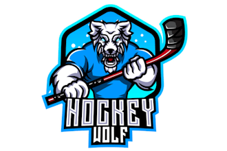 design high quality esport hockey mascot logo