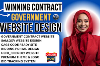 guaranteed government contract wining and website design for non profits 501c3