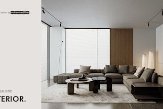 create photorealistic 3d interior render using corona