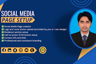 professionally create and set up your social media business page