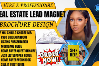 design real estate home buyer or seller guide, lead magnet, brochure or packet